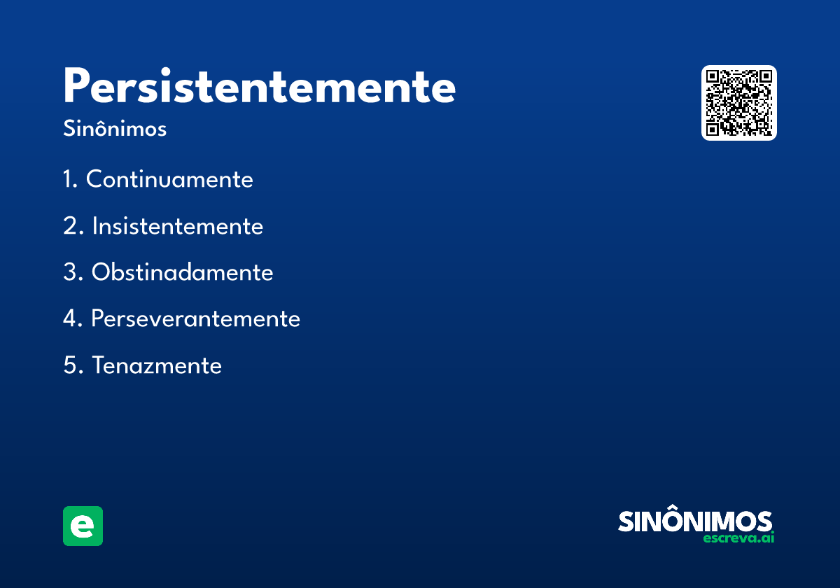 persistentemente