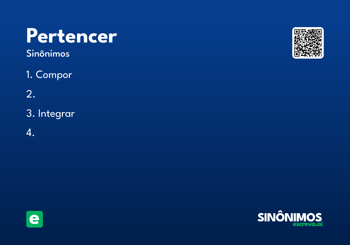 pertencer