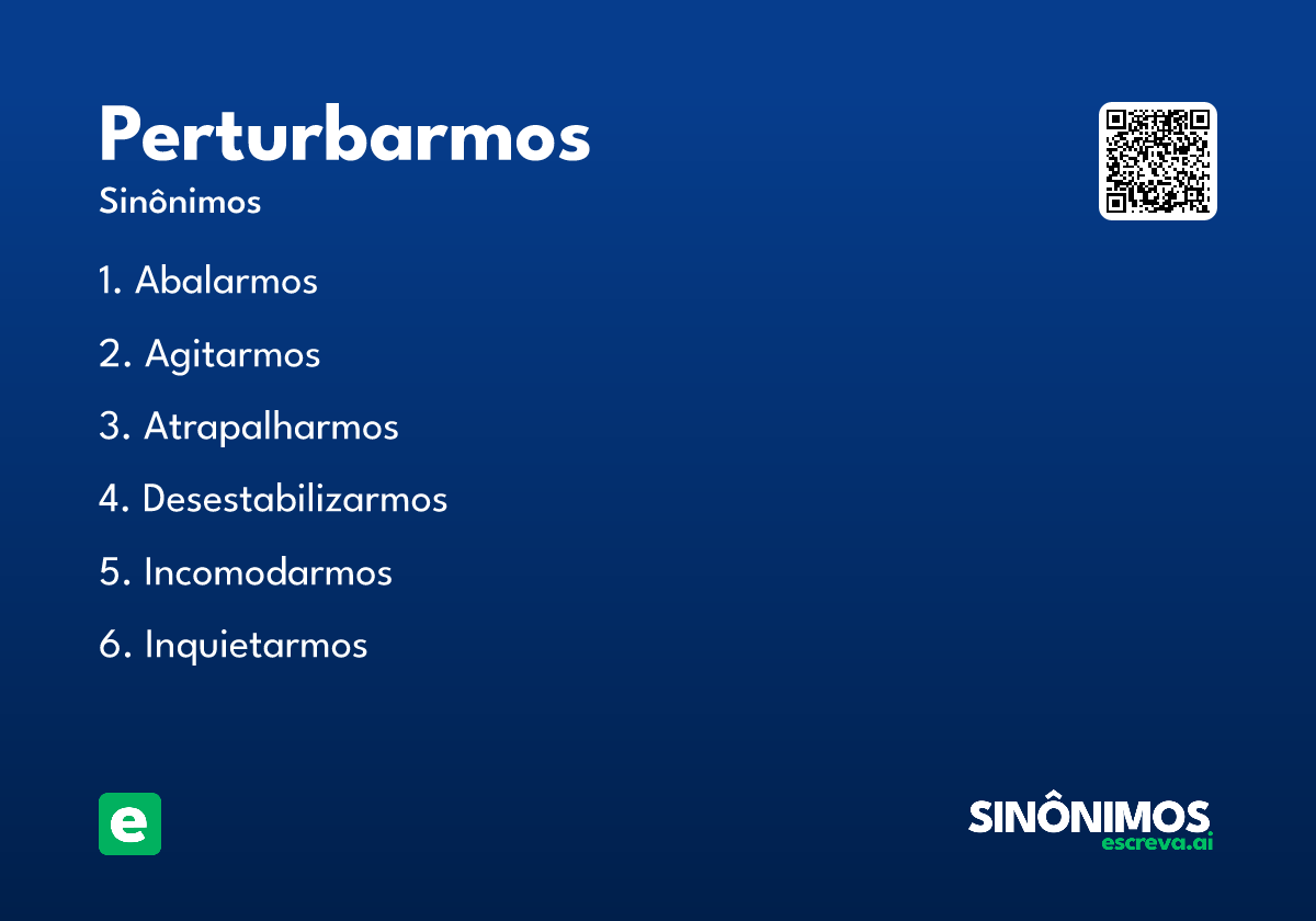 perturbarmos