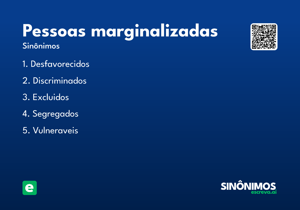 pessoas marginalizadas