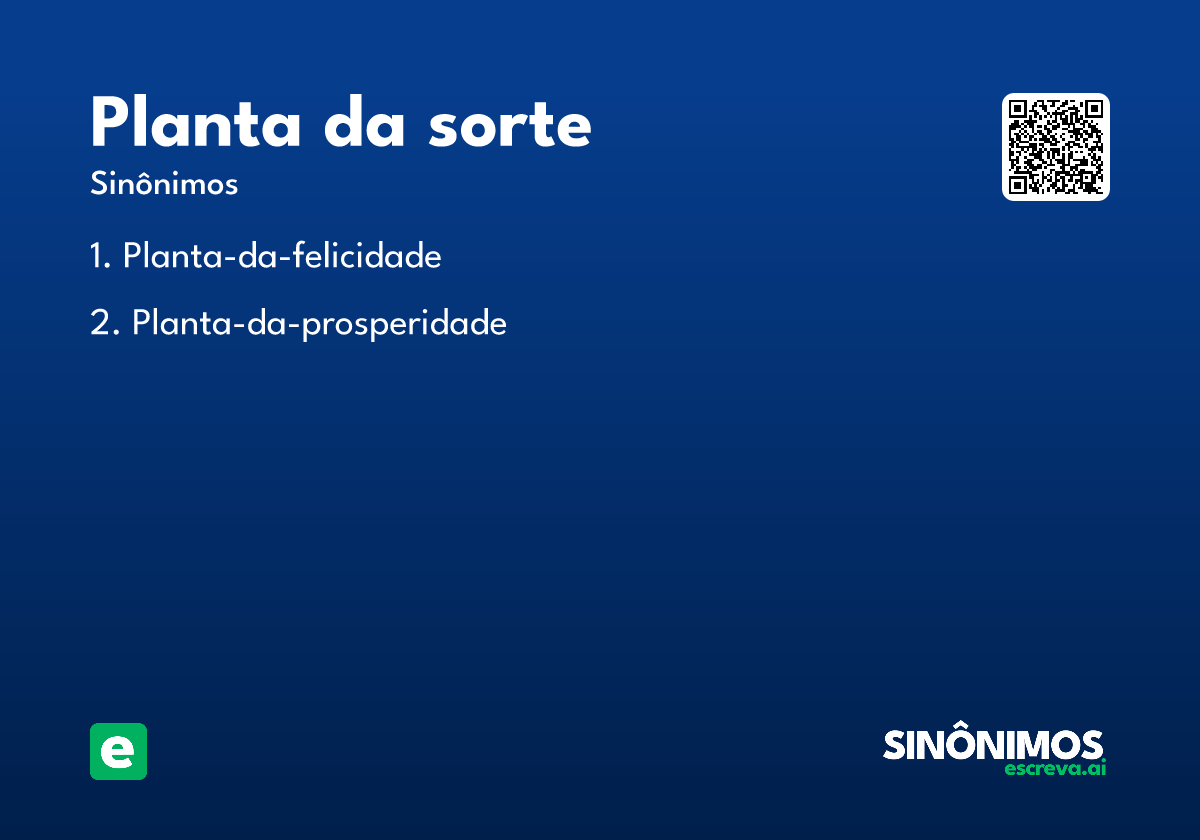 planta da sorte