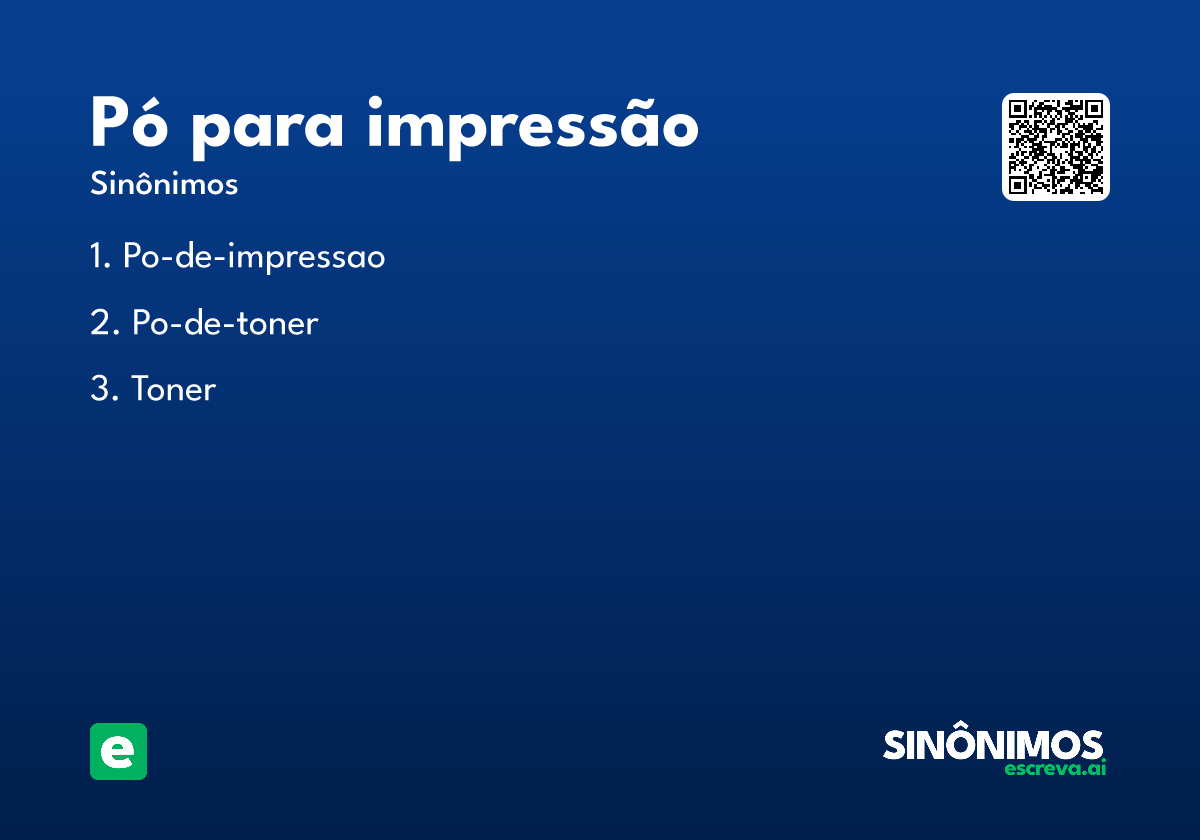 pó para impressão