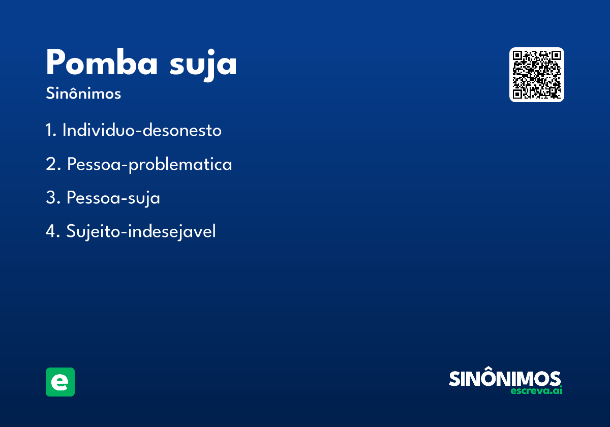 pomba suja