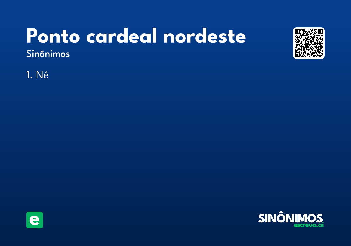 ponto cardeal nordeste