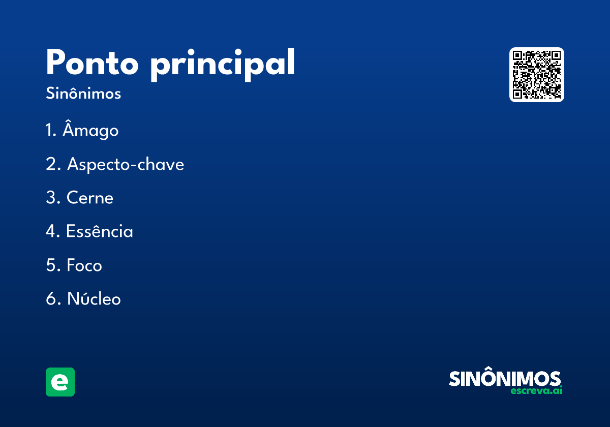ponto principal