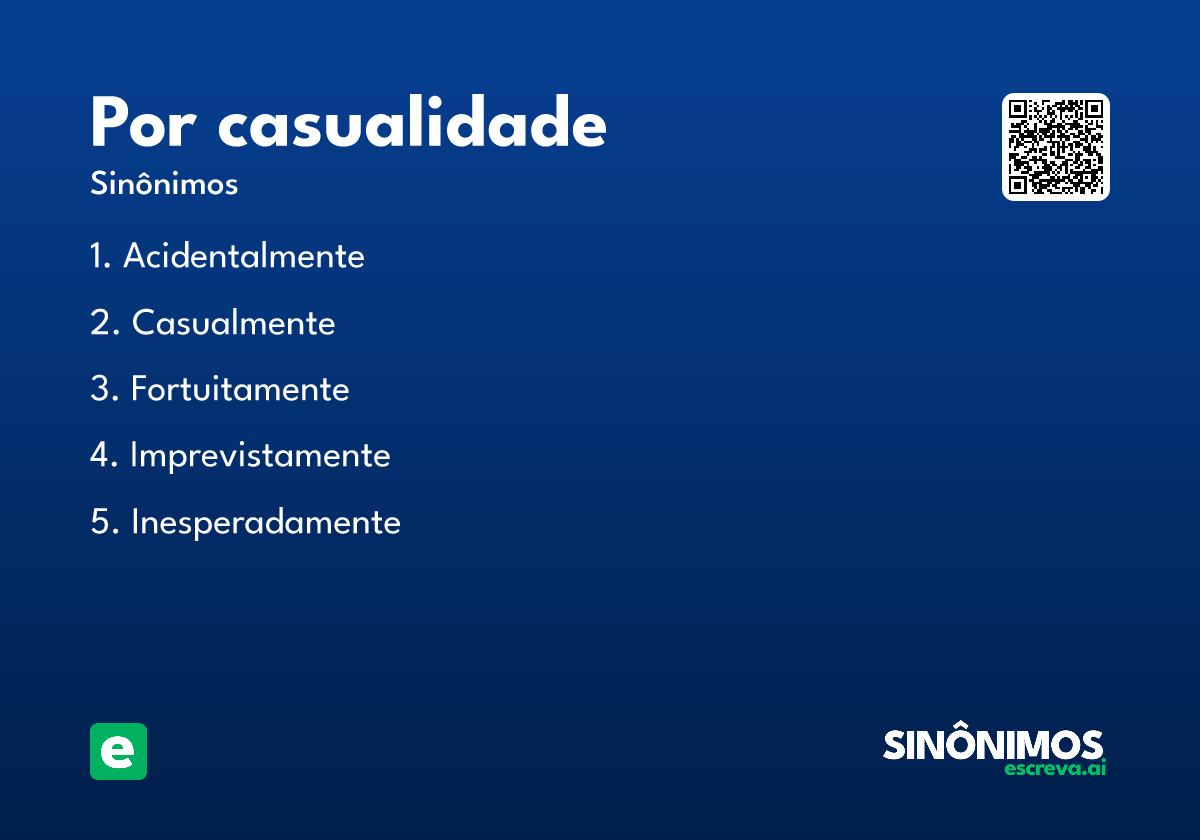 por casualidade