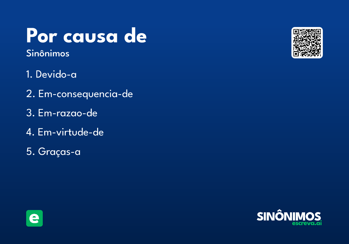 por causa de