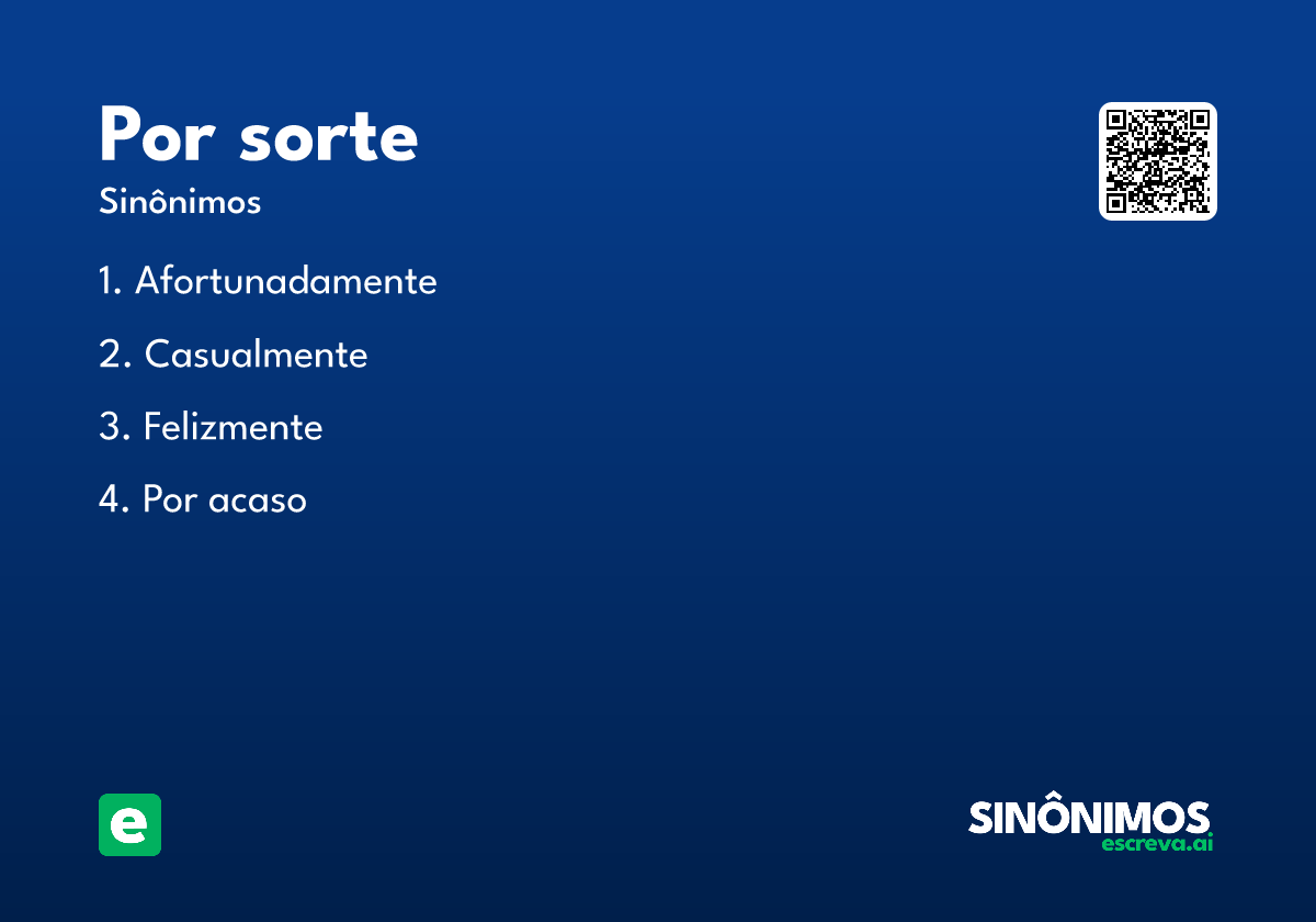 por sorte
