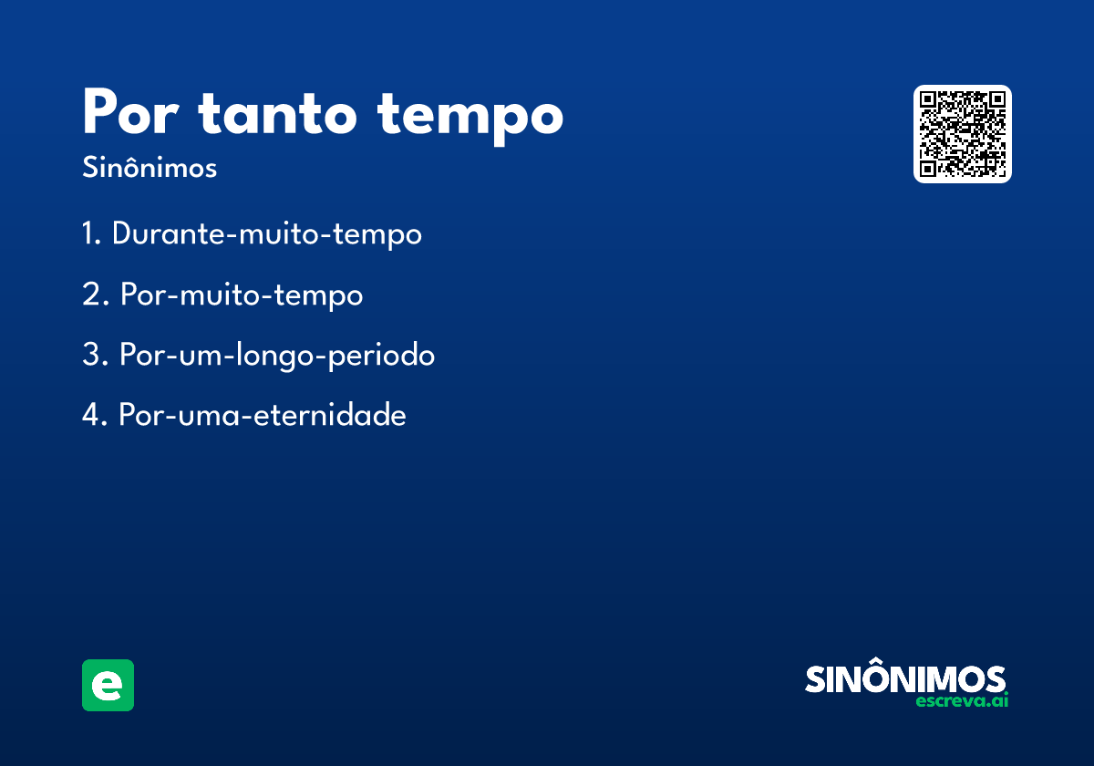 por tanto tempo