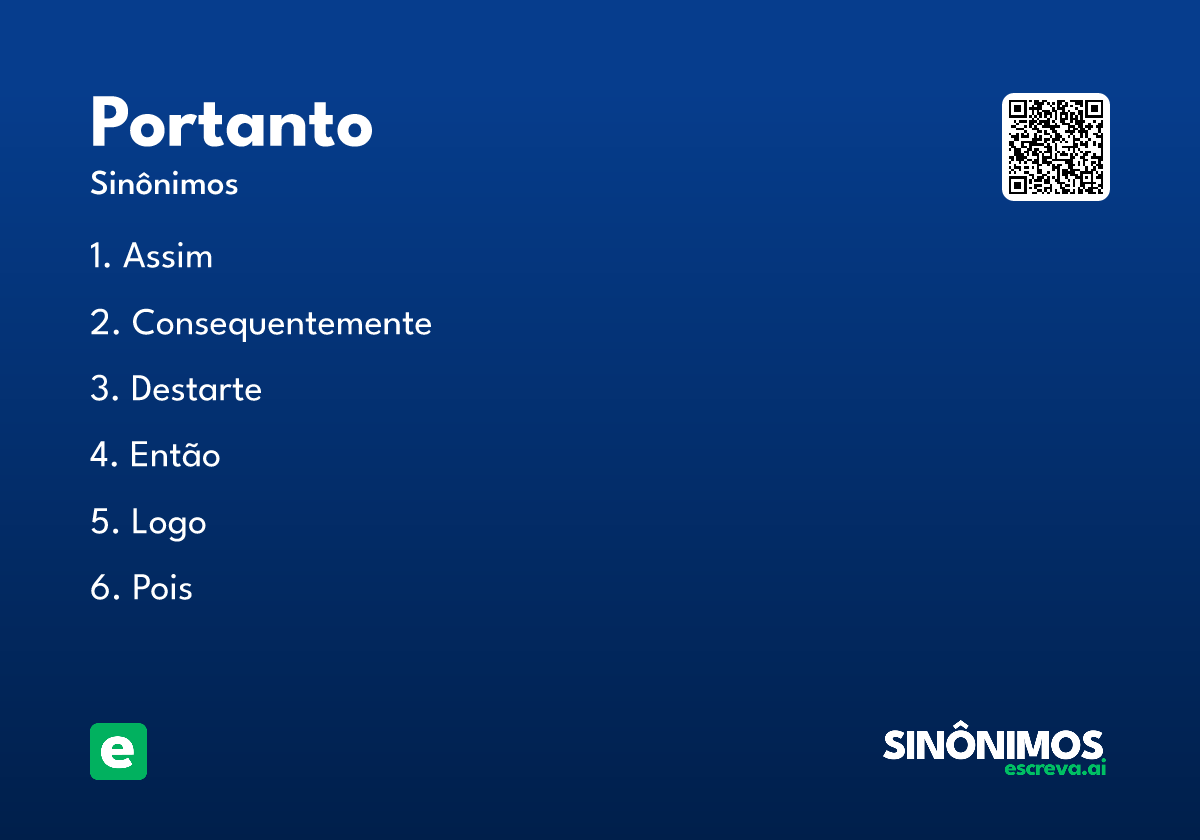 portanto