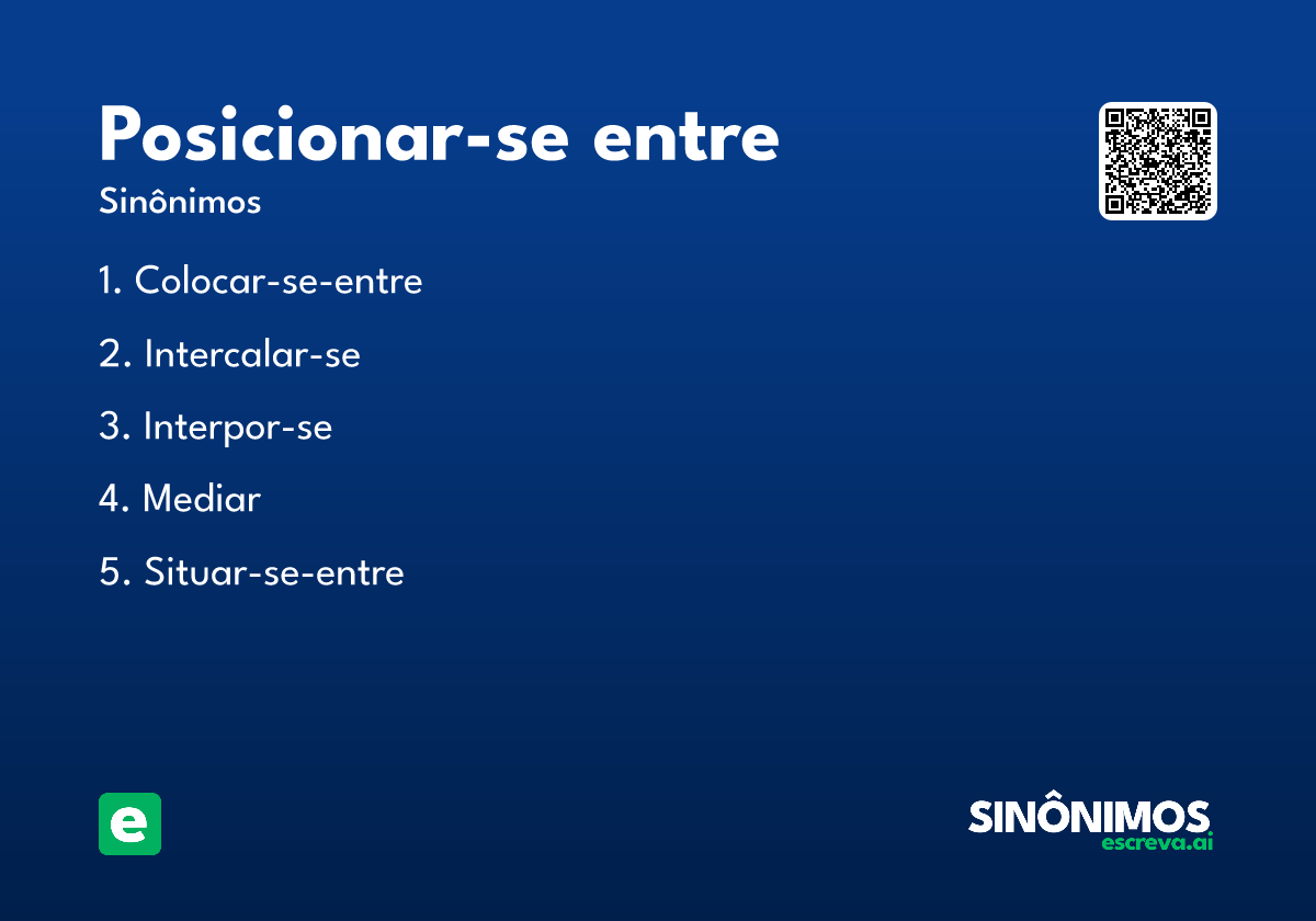 posicionar-se entre