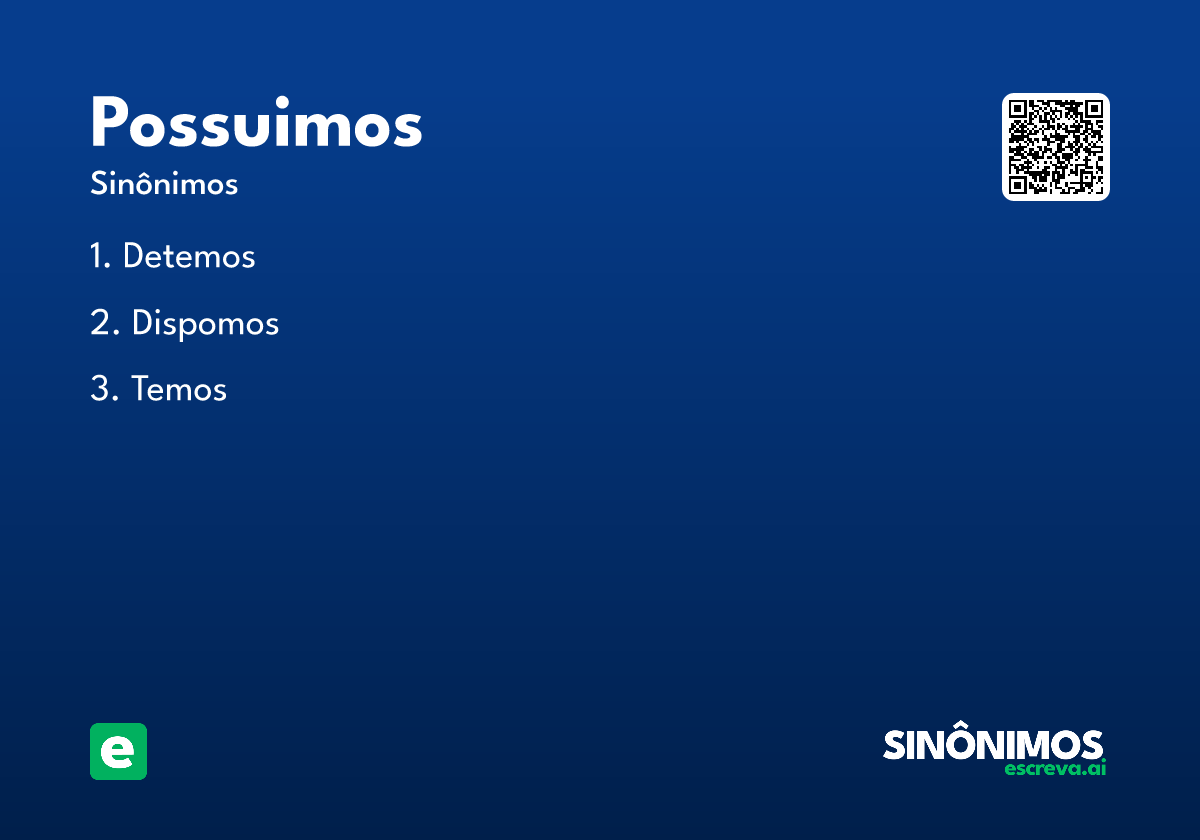 possuimos