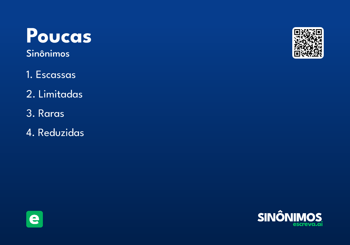 poucas