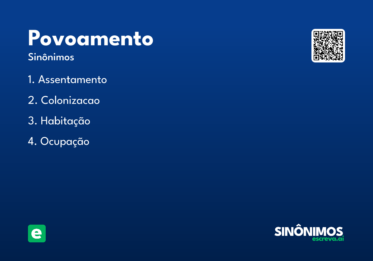 povoamento
