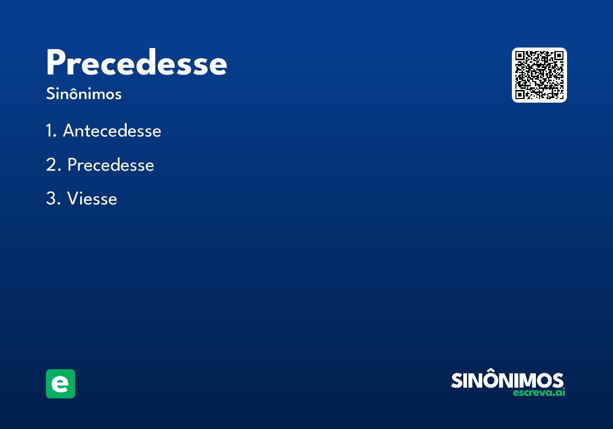 precedesse