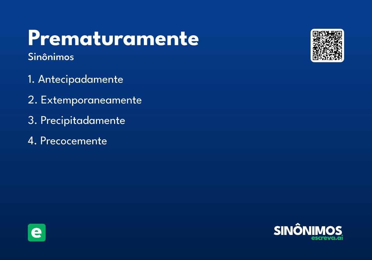 prematuramente