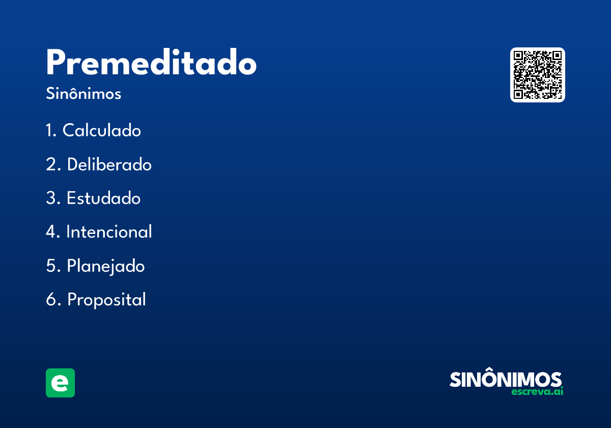 premeditado