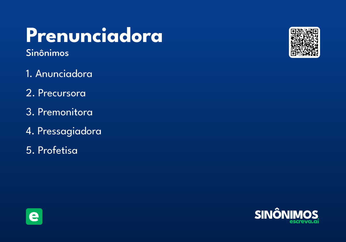 prenunciadora