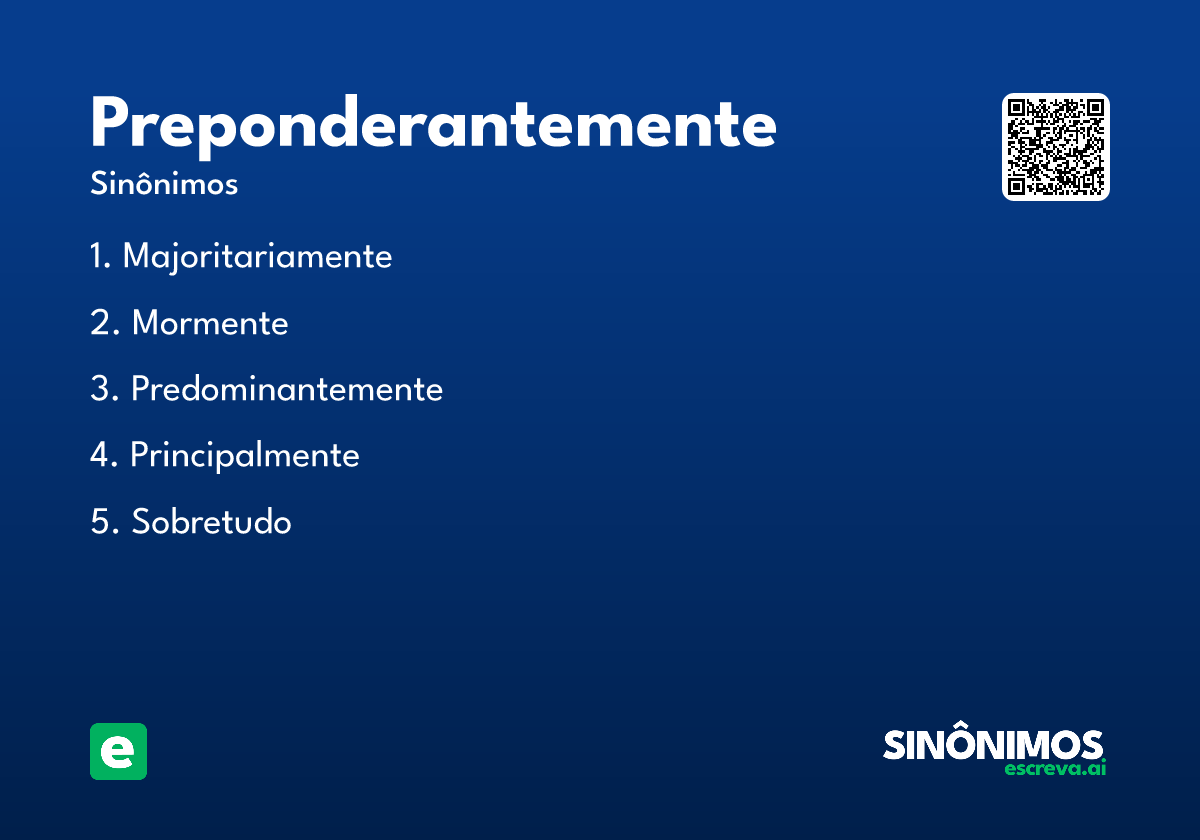 preponderantemente