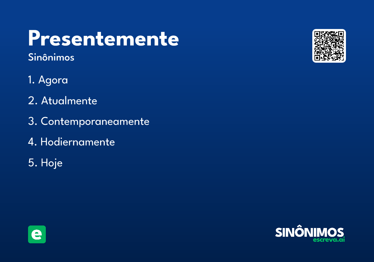 presentemente