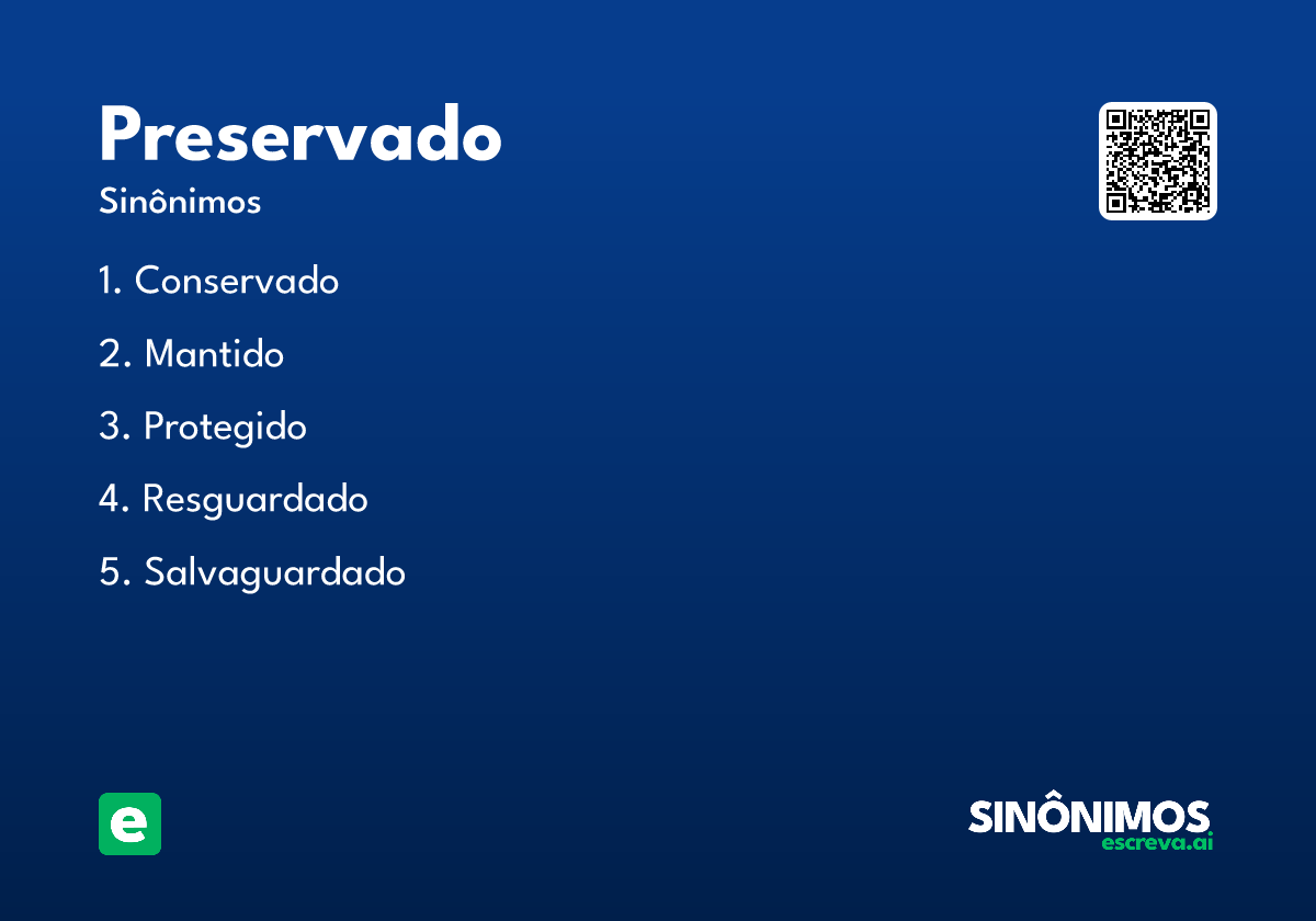 preservado