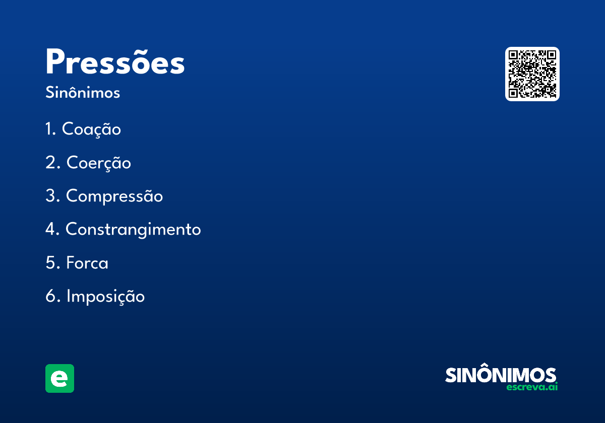 pressões