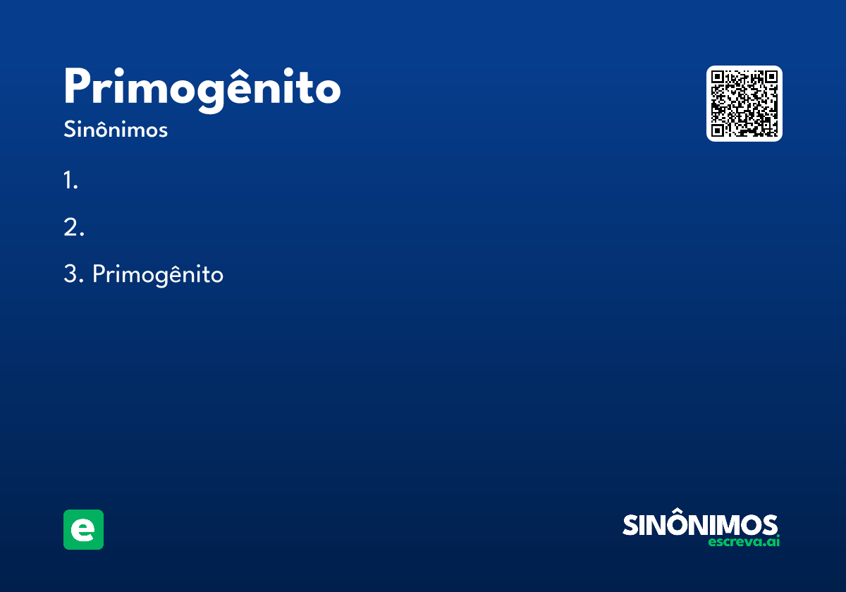 primogênito