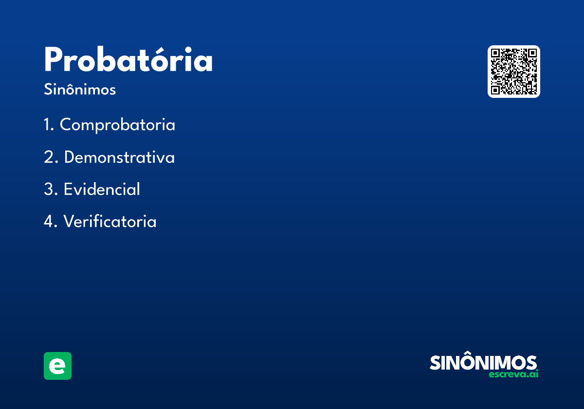 probatória