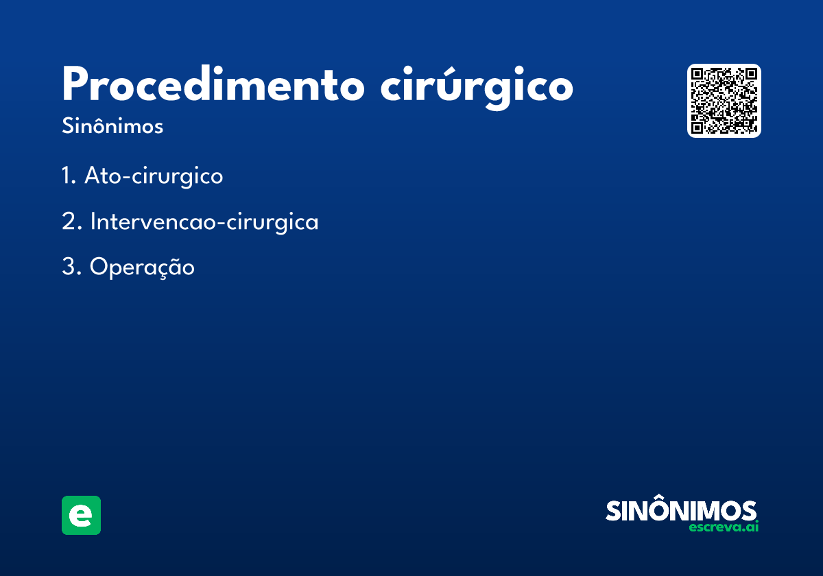 procedimento cirúrgico