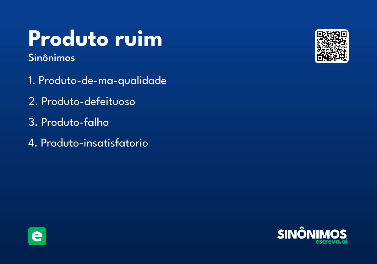 produto ruim