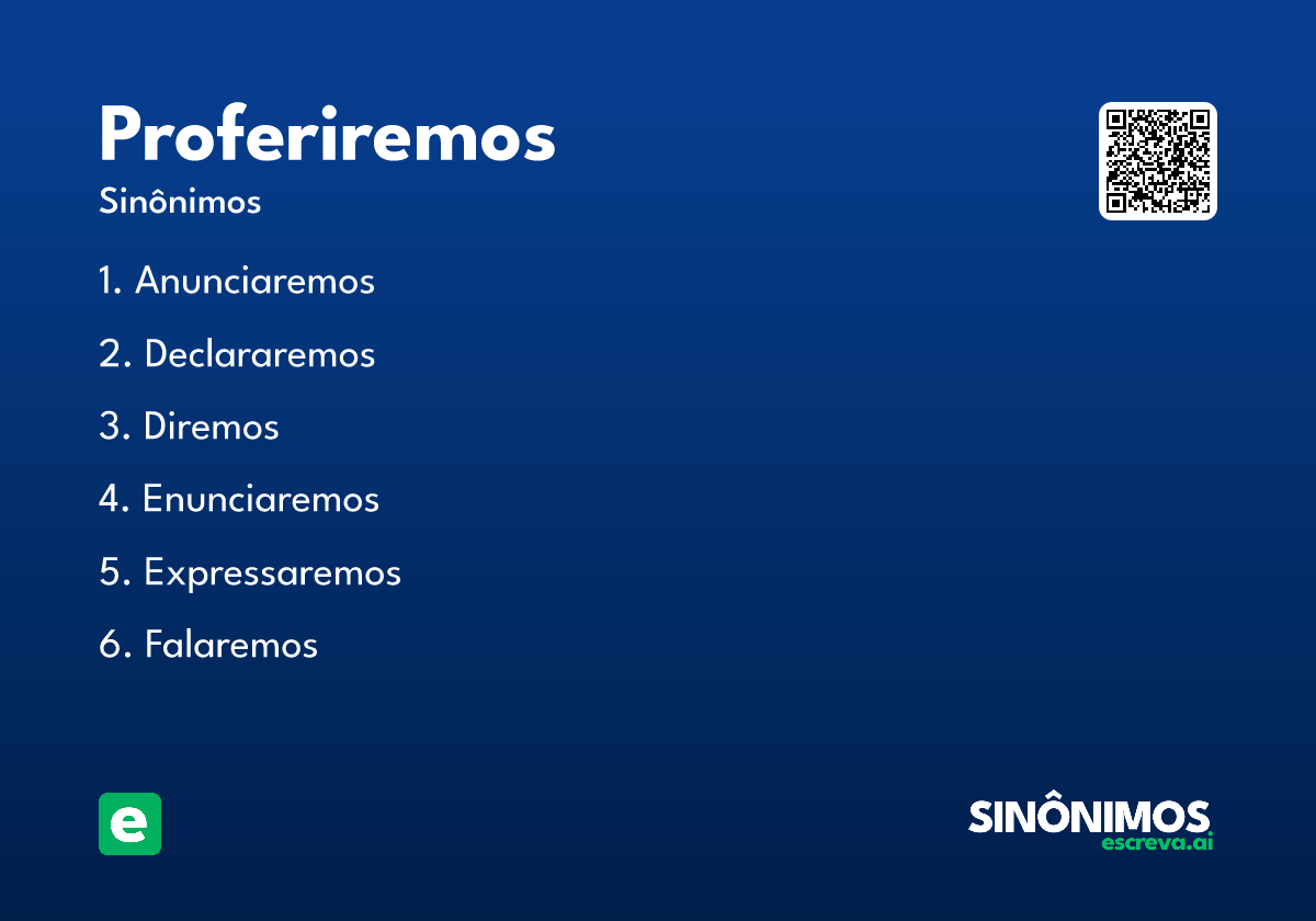 proferiremos