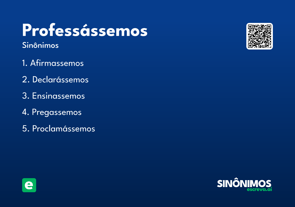 professássemos