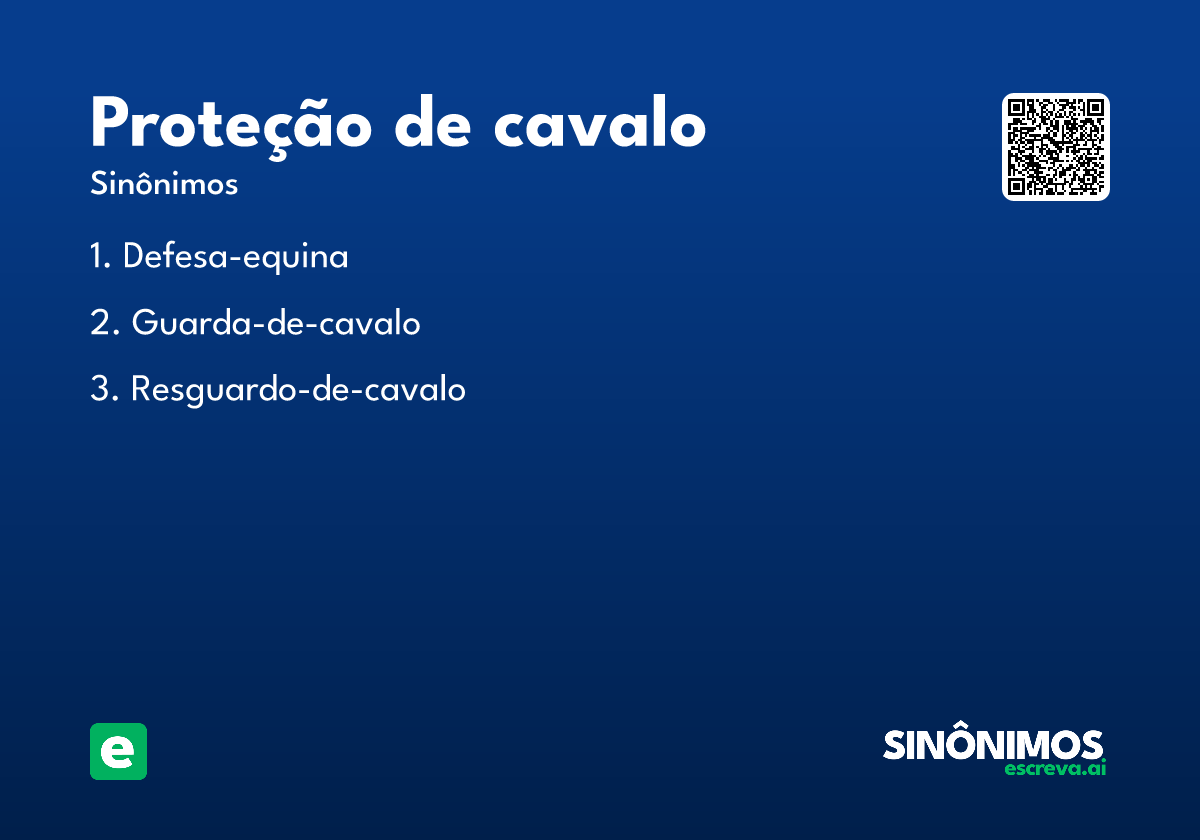 proteção de cavalo