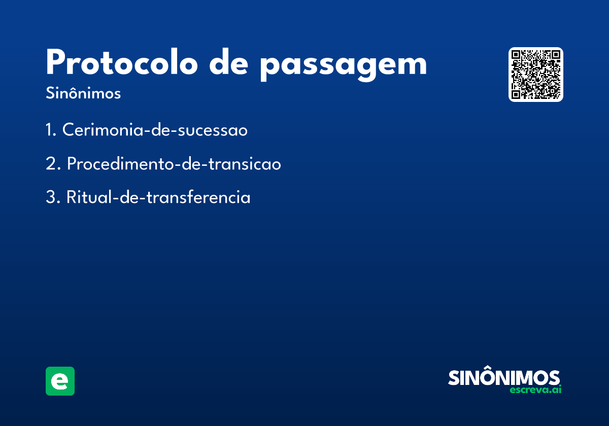 protocolo de passagem