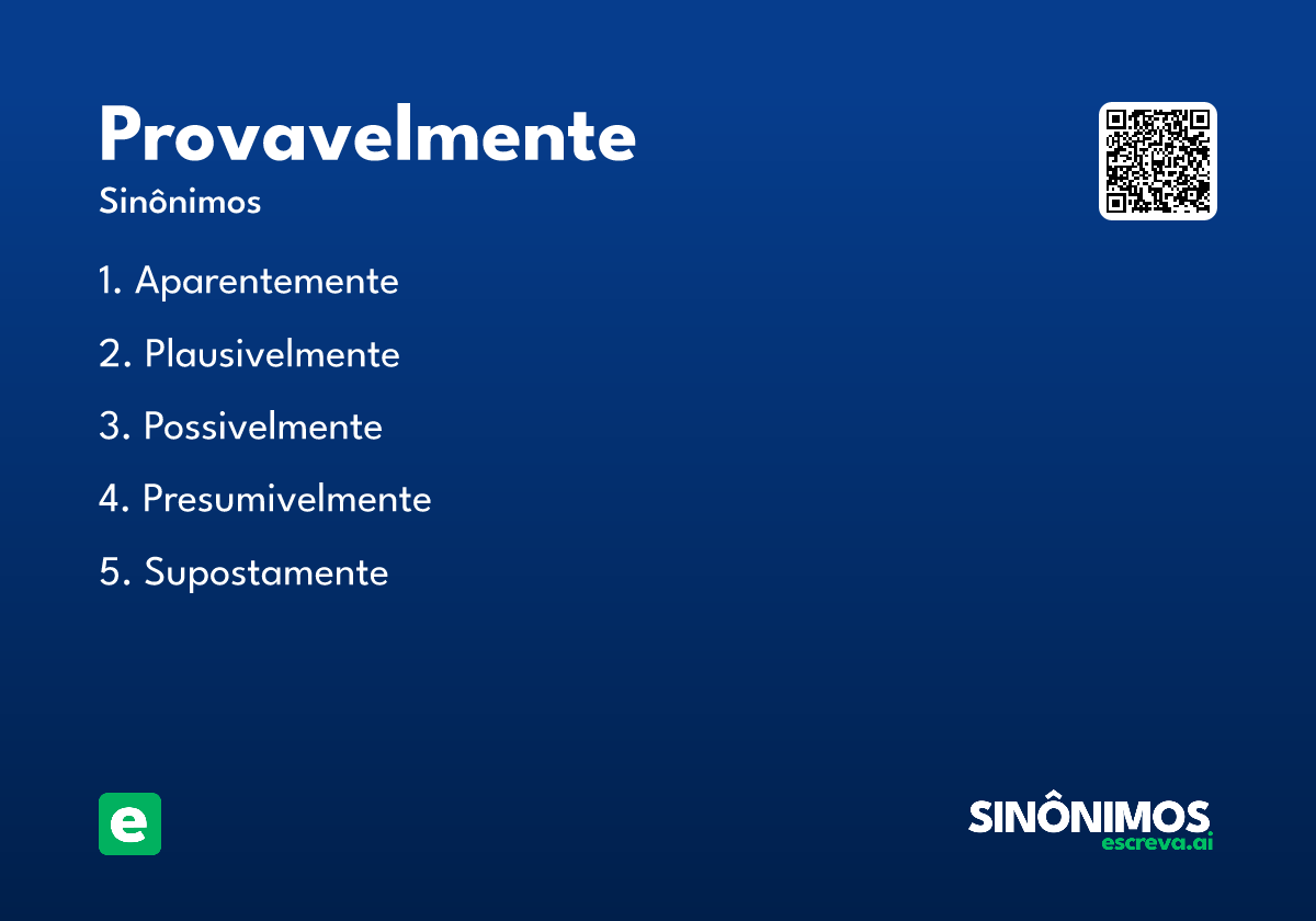provavelmente