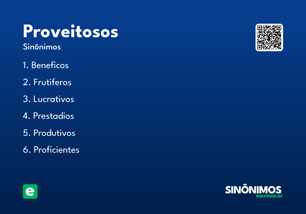proveitosos