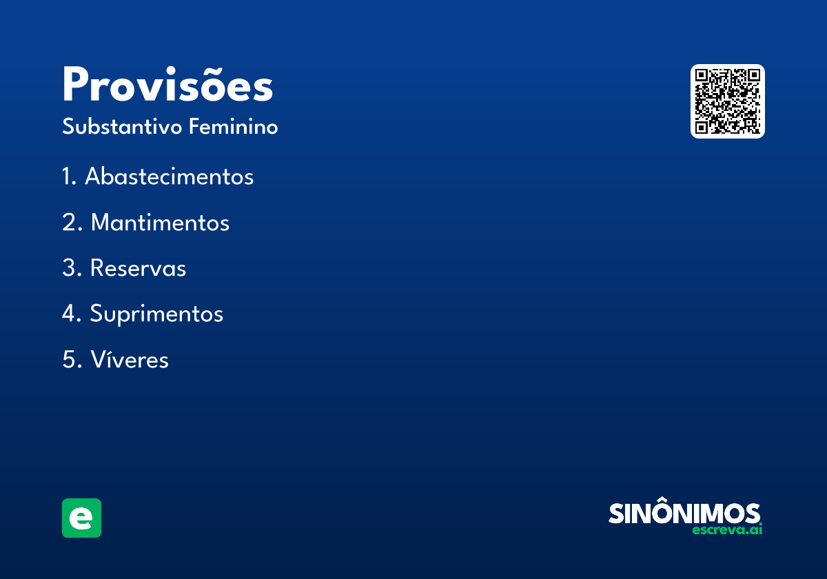 provisões