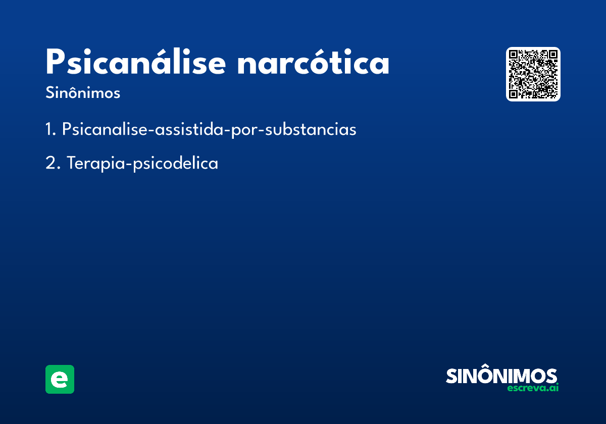 psicanálise narcótica