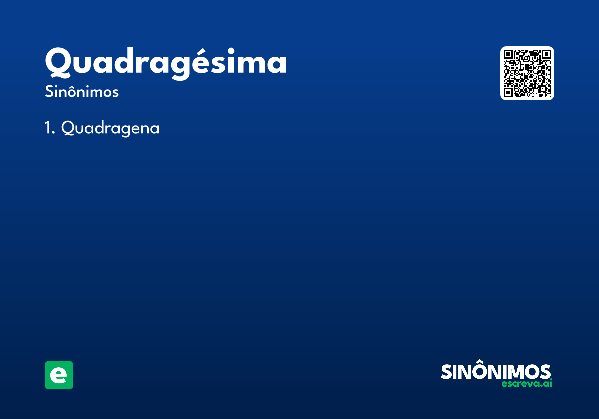 quadragésima