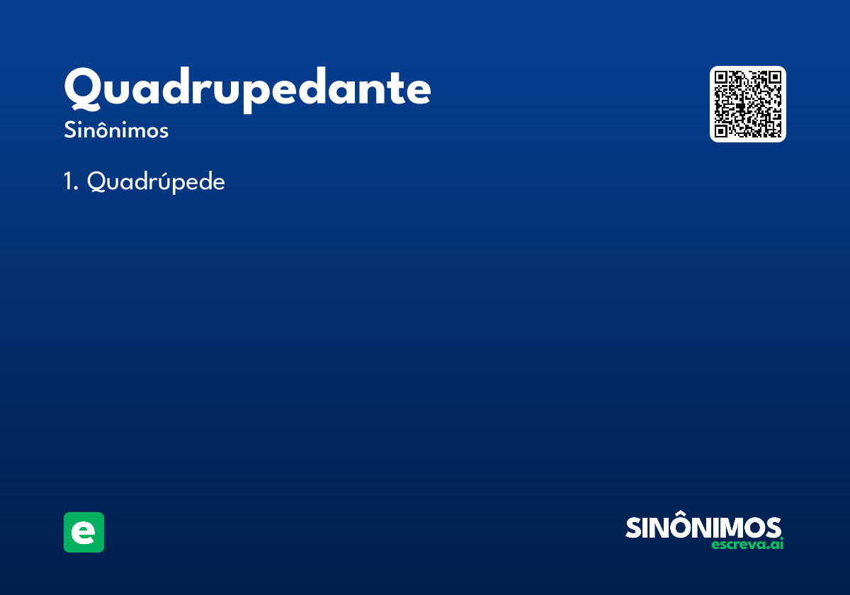 quadrupedante