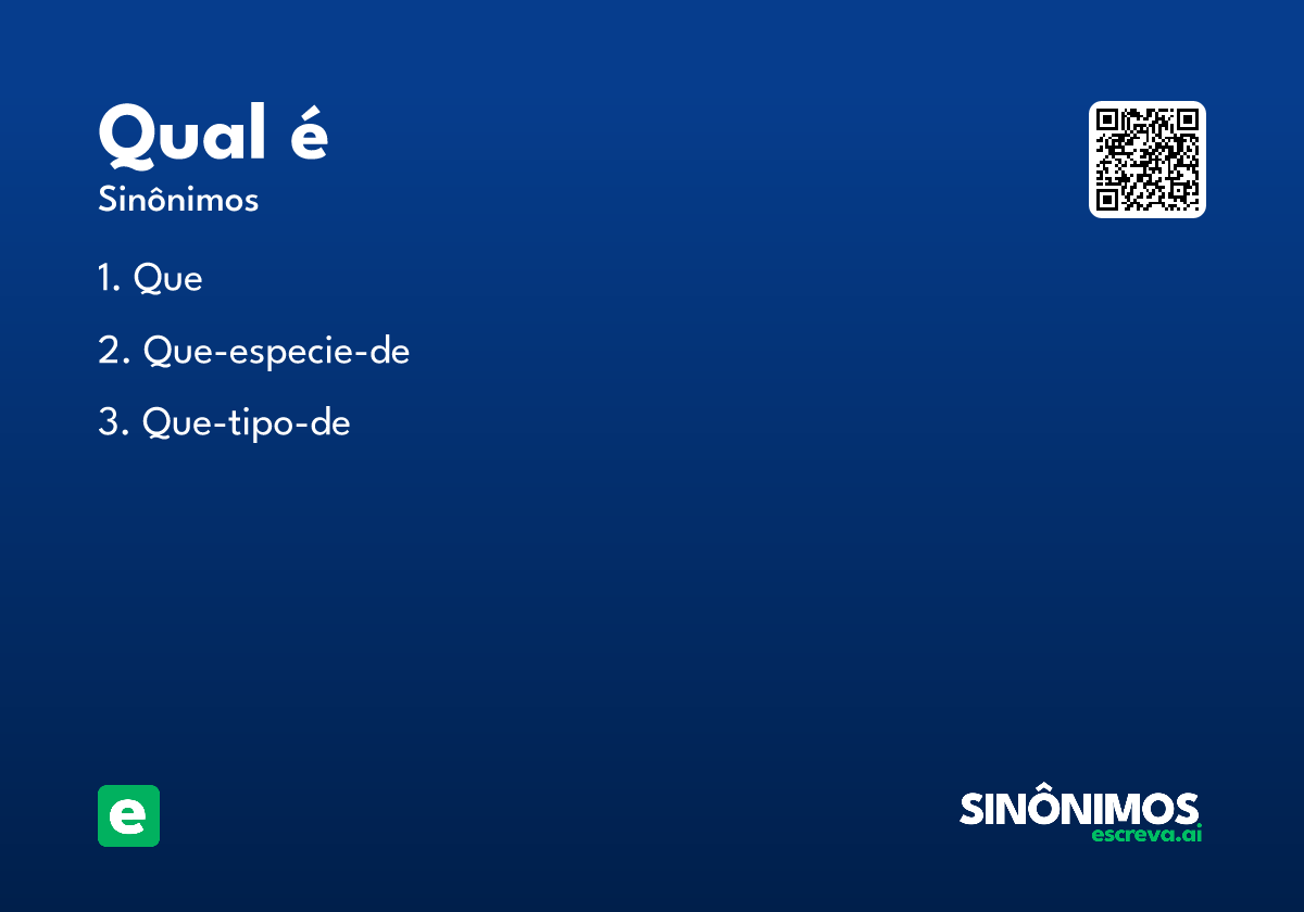 qual é