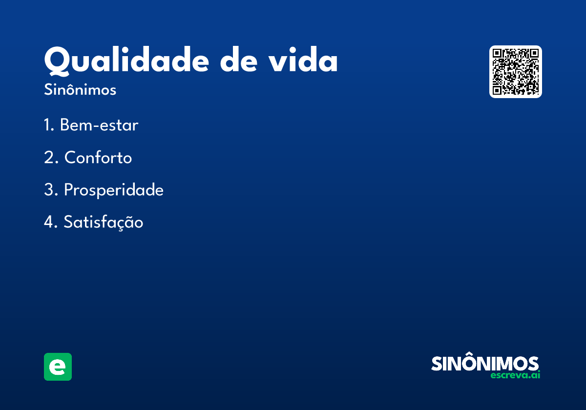 qualidade de vida