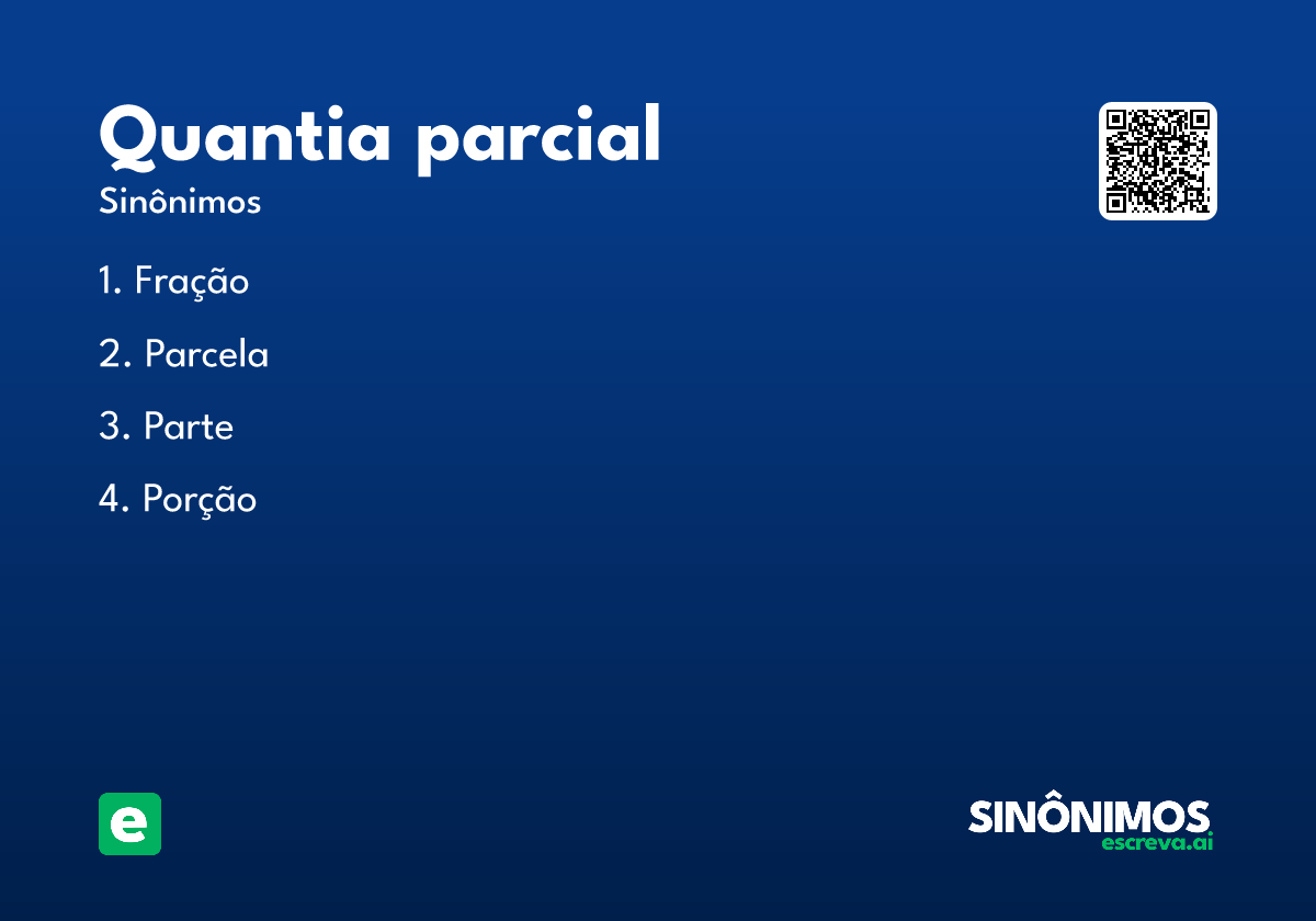 quantia parcial