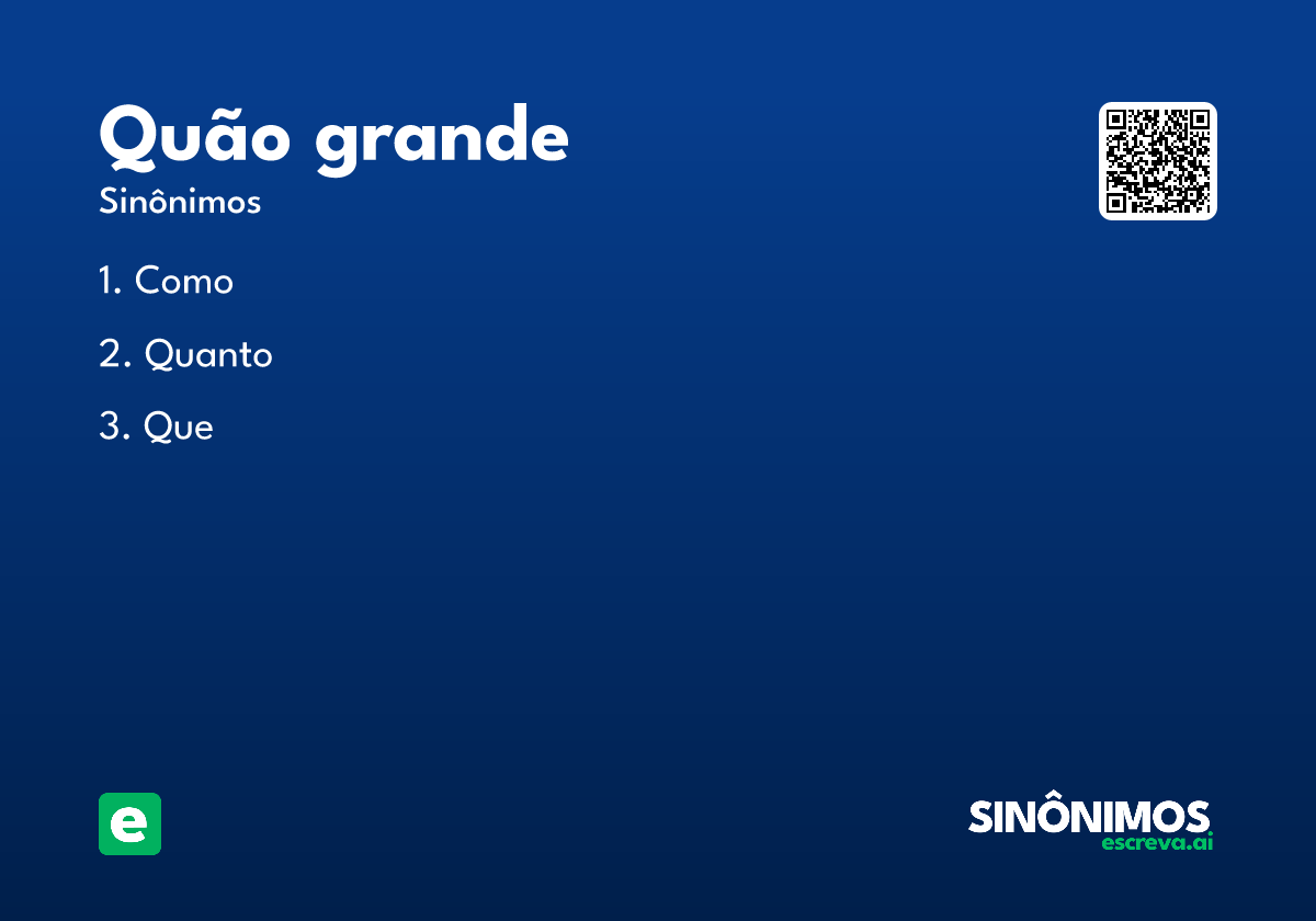 quão grande