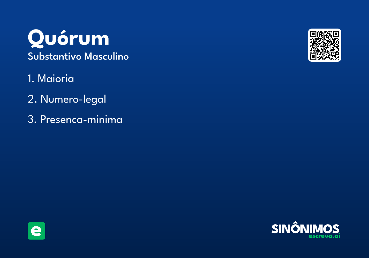 quórum