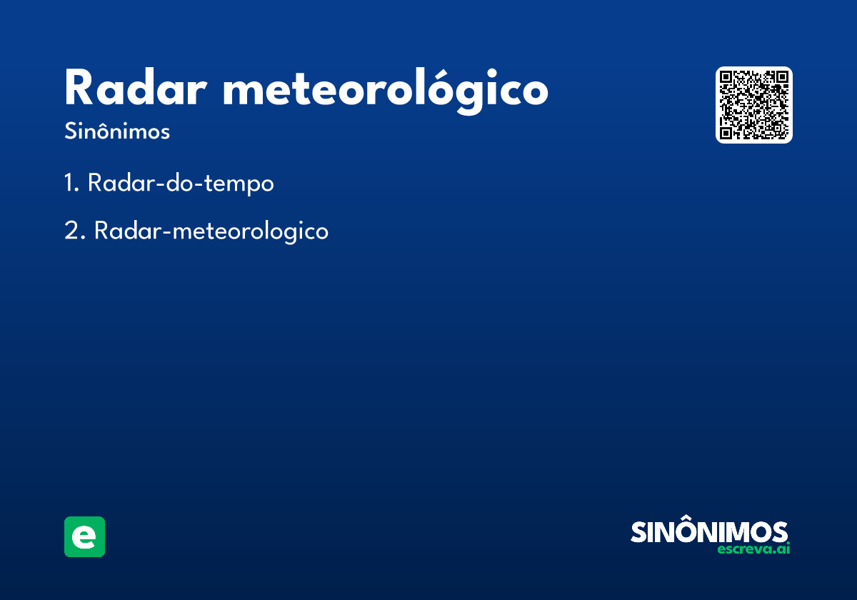 radar meteorológico
