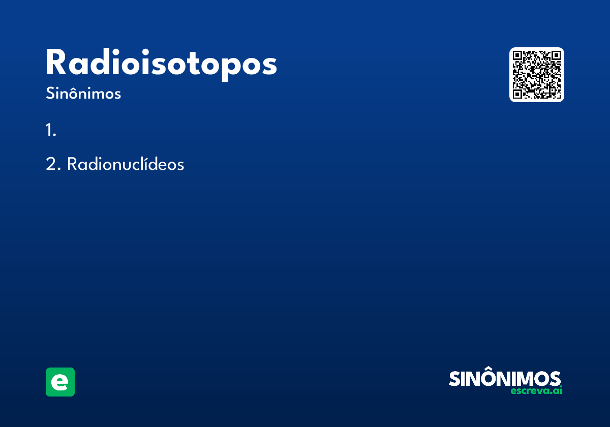 radioisotopos