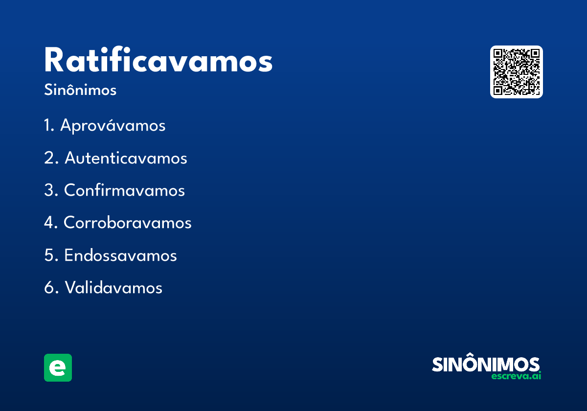ratificavamos