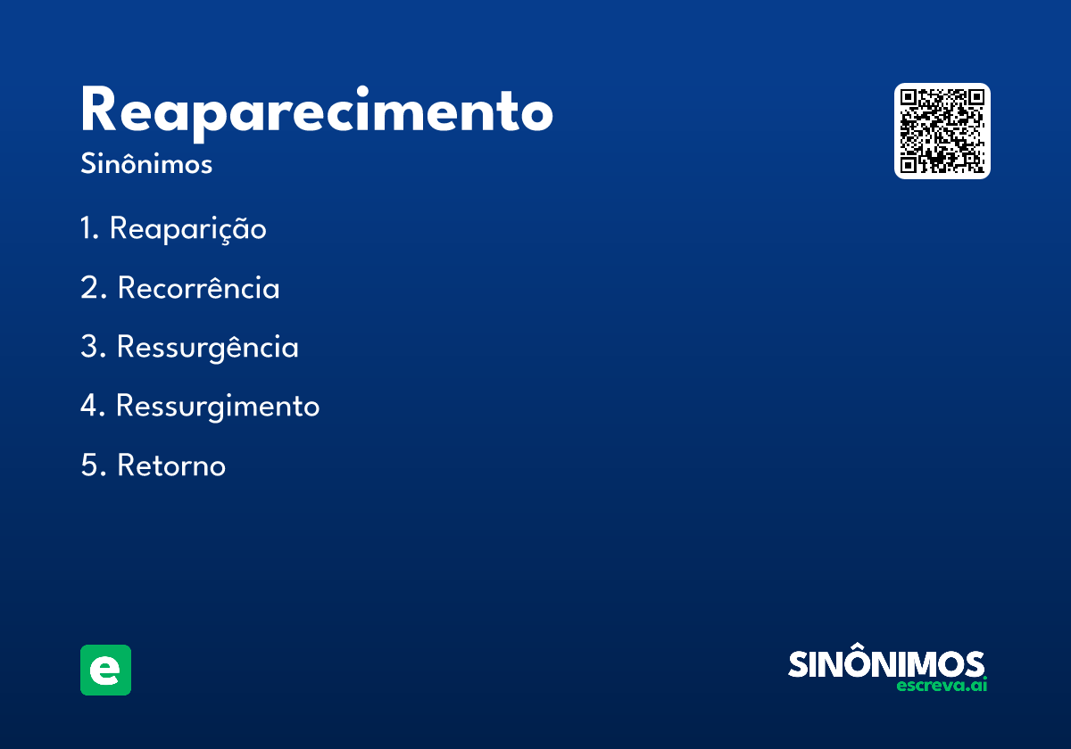 reaparecimento