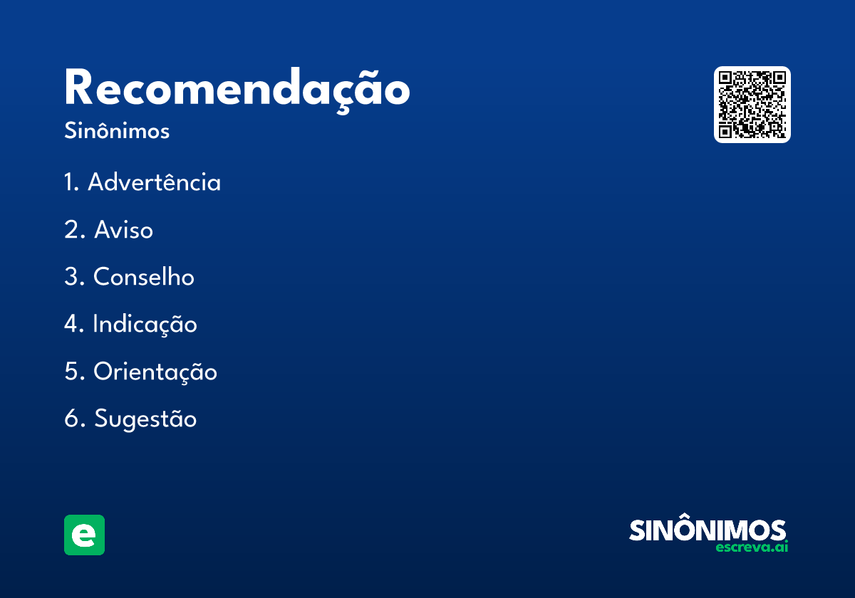 recomendação